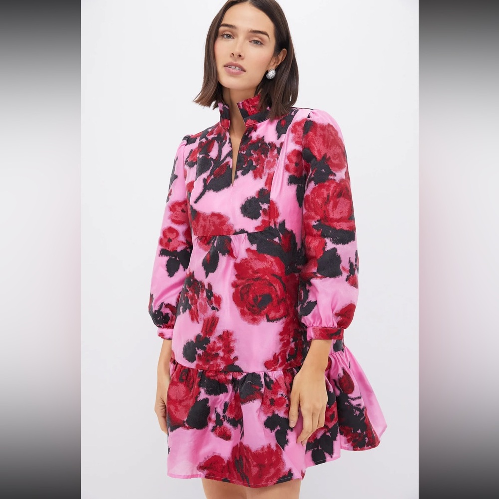 Tuckernuck Cerise Blossom Jacquard Palmerston Dress